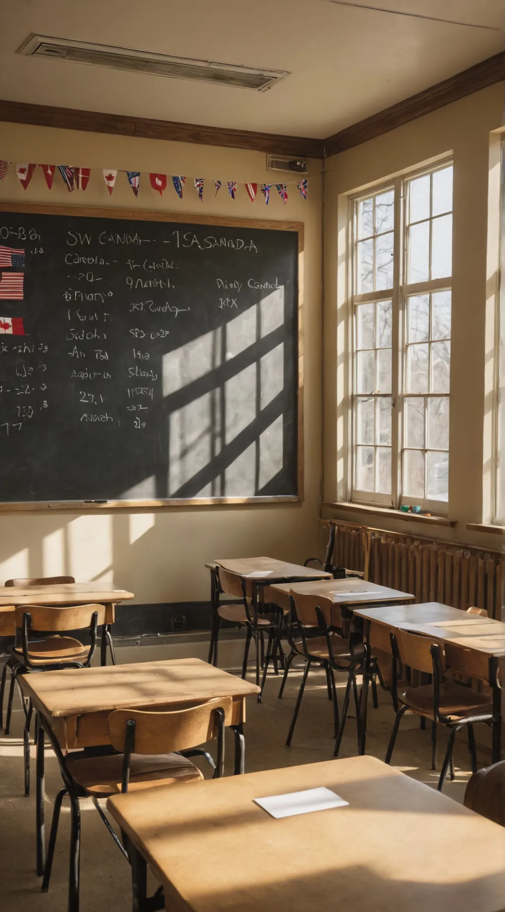 ai character: Classroom background