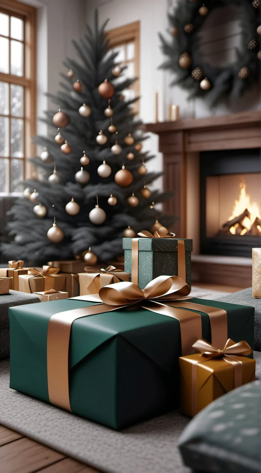 ai character: Christmas  background