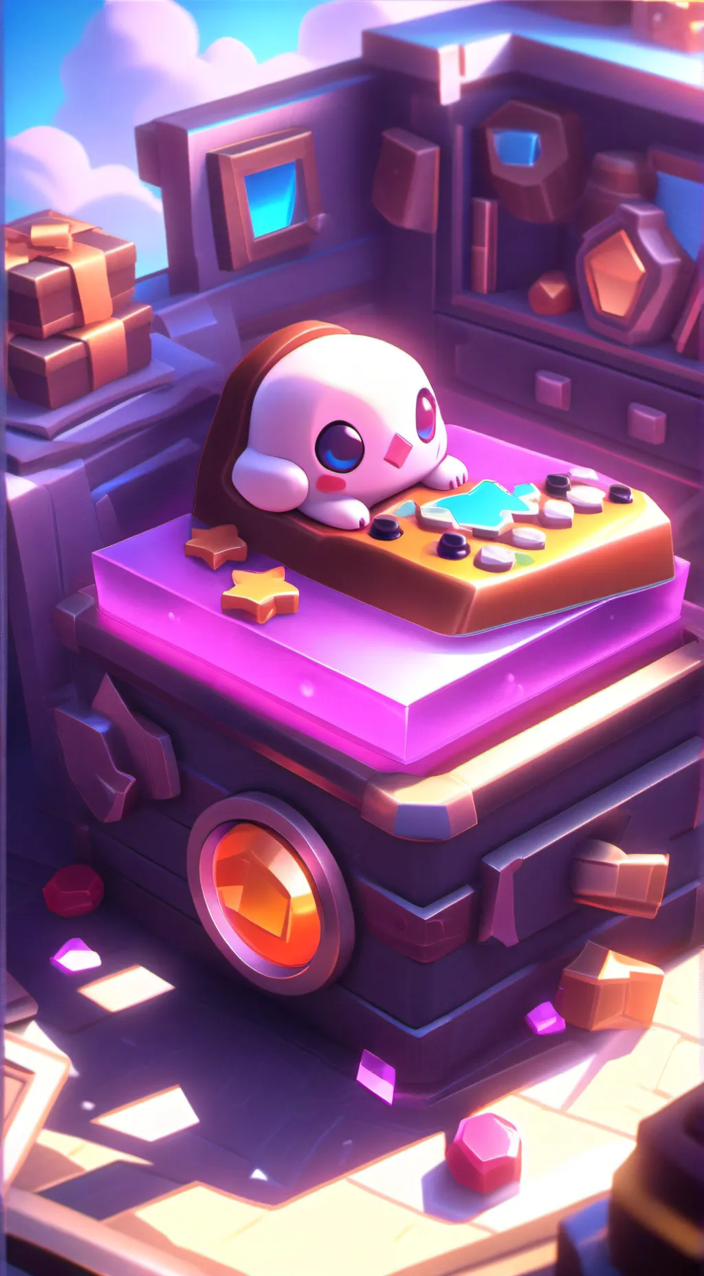 ai character: gray background