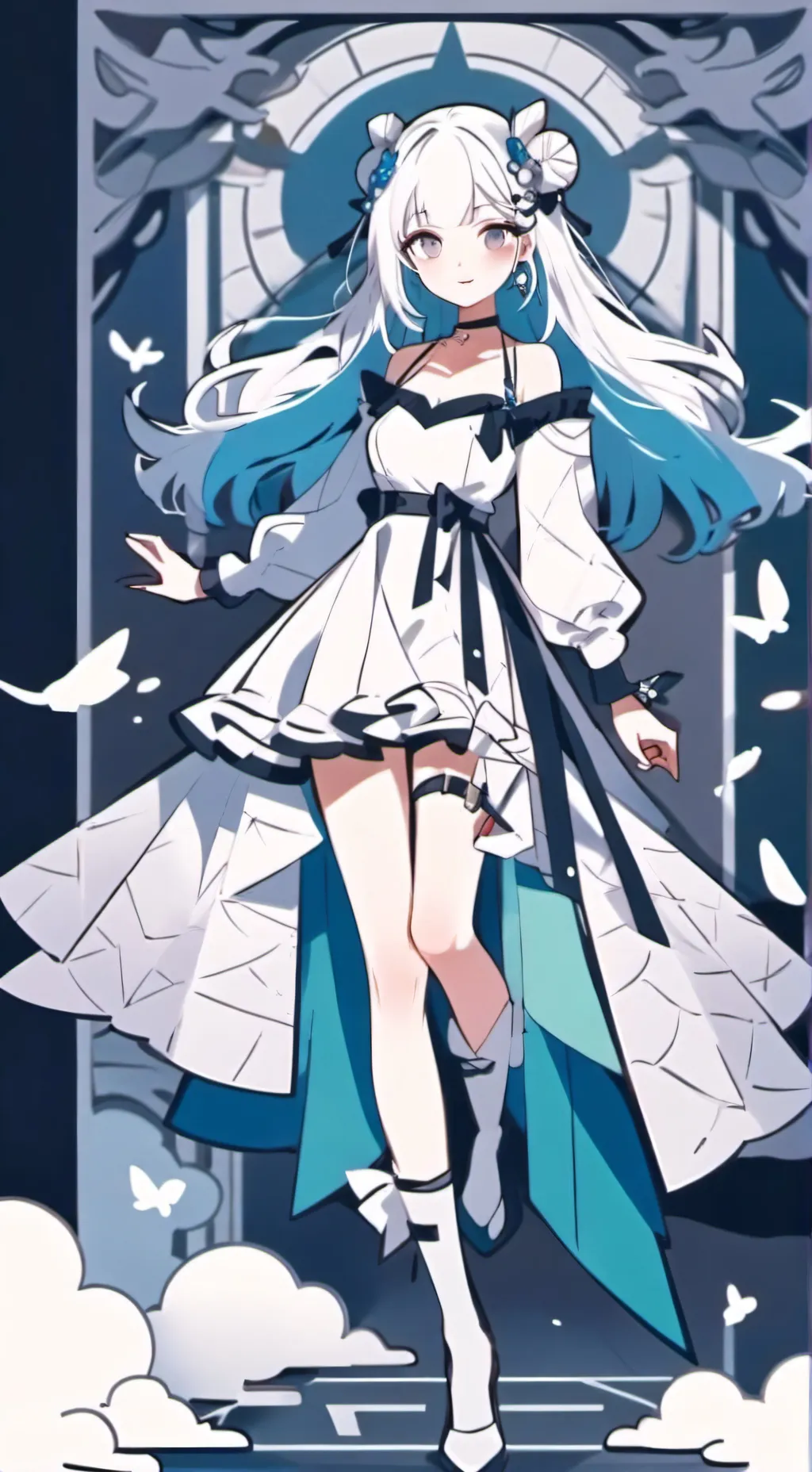 ai character: hot girl background