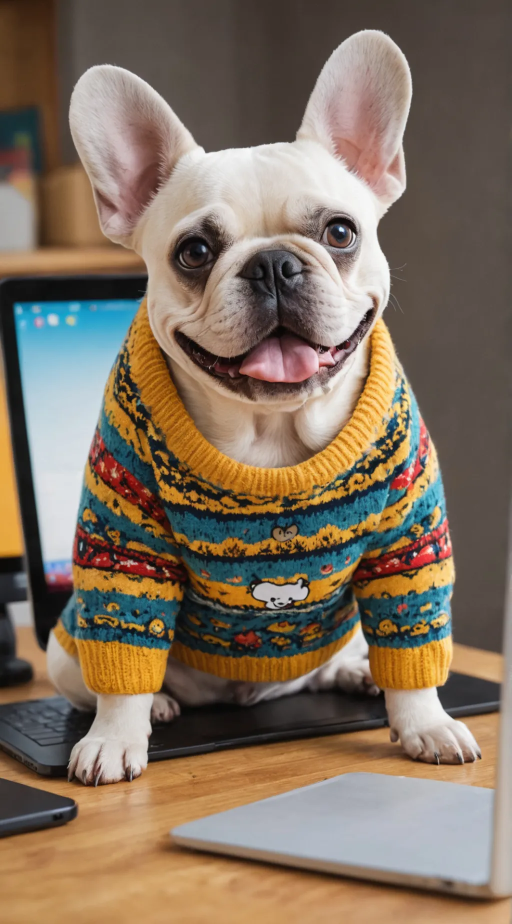 ai character: BitMoji background