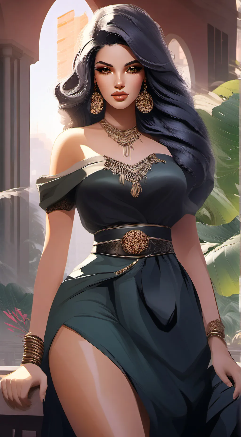 ai character: novia background