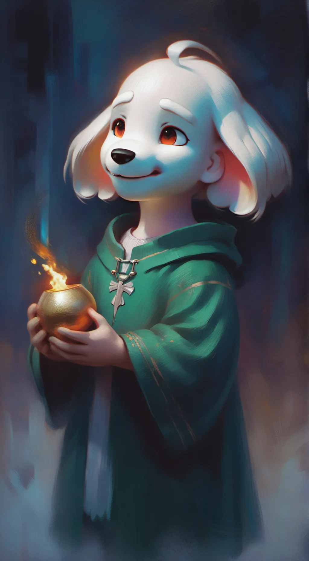 ai character: asriel dreemur background