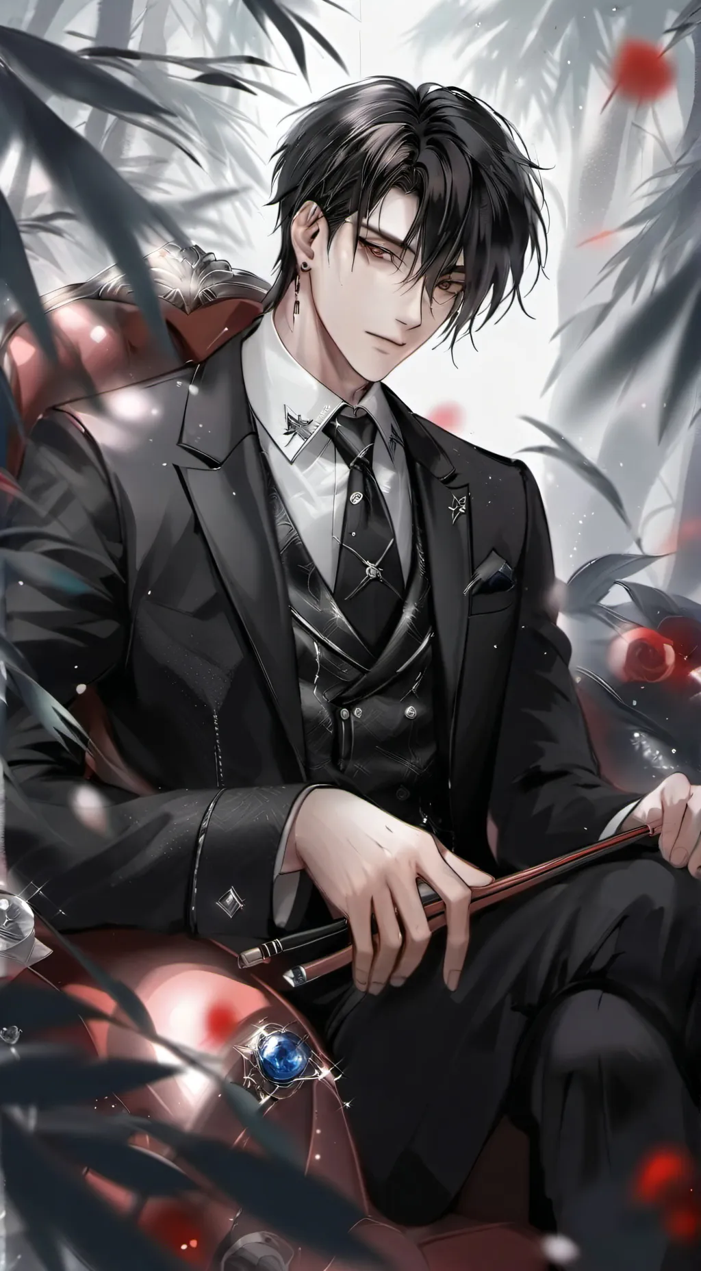 ai character: vincent☛☚ background