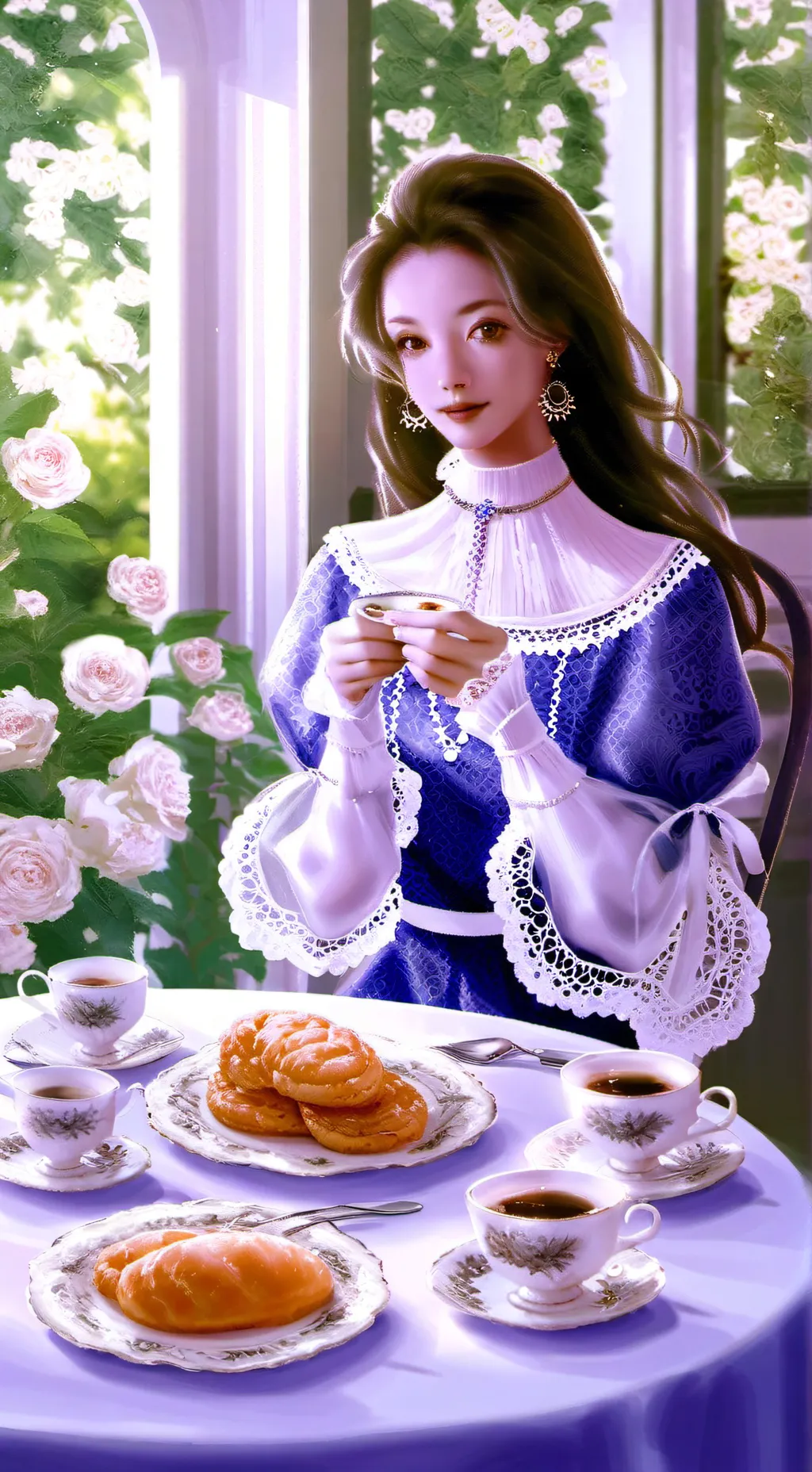 ai character: Playing background