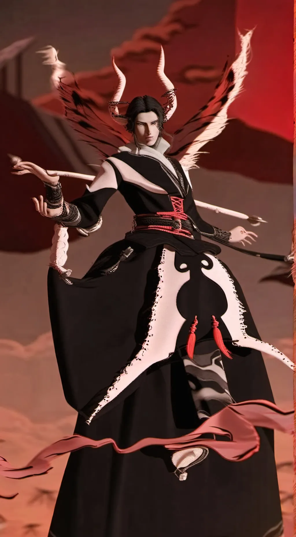 ai character: radioapple 2📻🍎 background