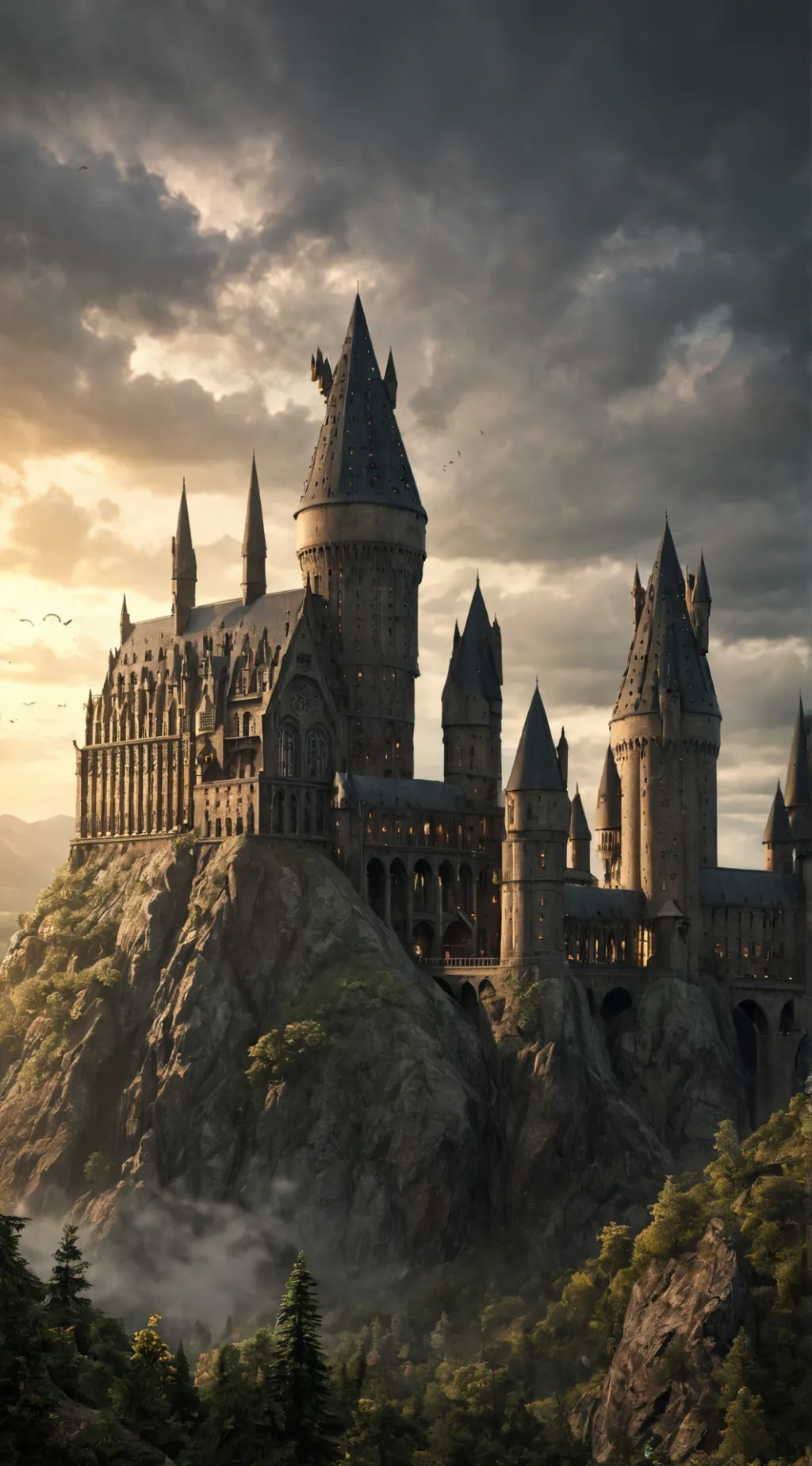 ai character: Hogwarts background