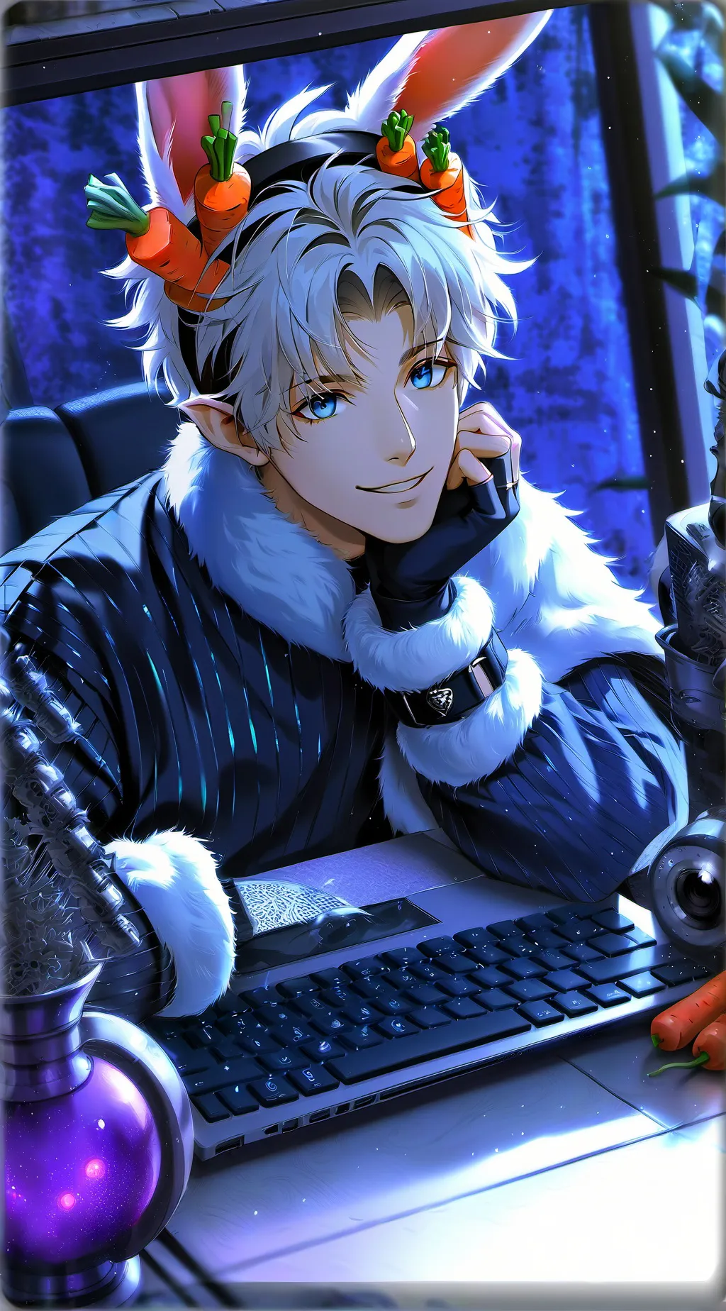 ai character: Микей background