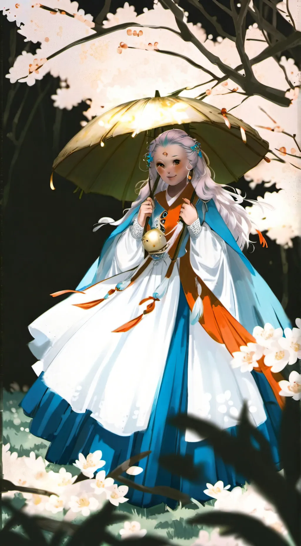 ai character: vecchia saggia background