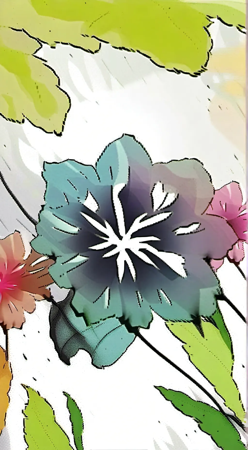 ai character: dandys world >_< background