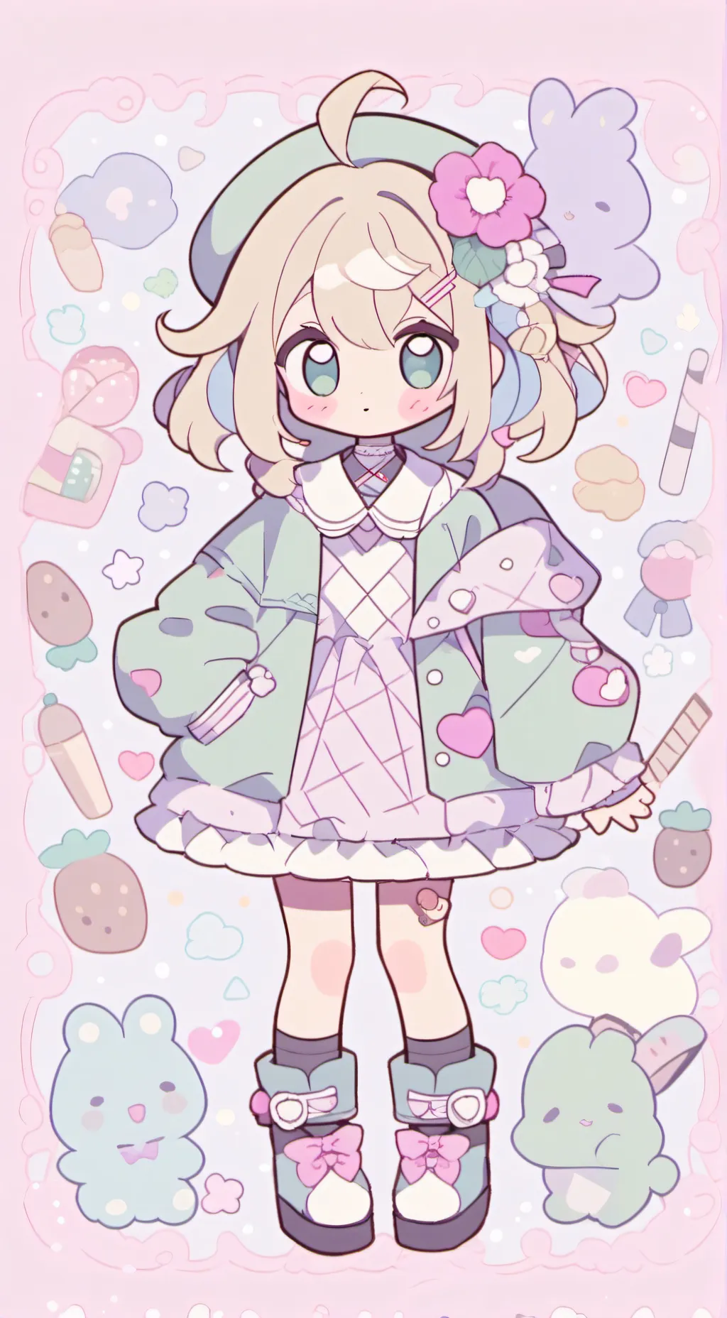 ai character: Tu primita  background