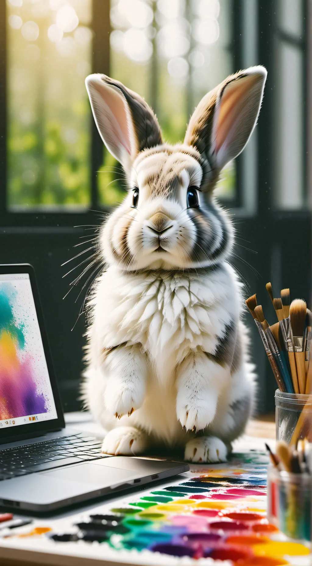 ai character: Pixel background