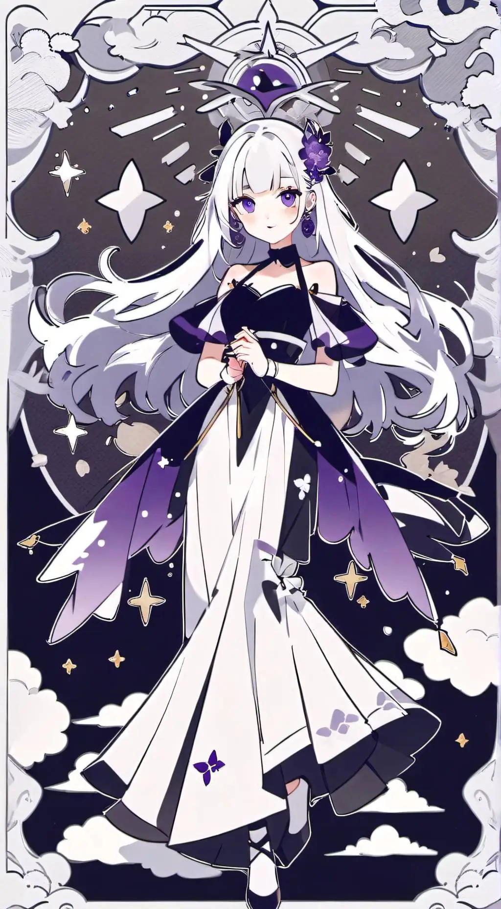 ai character: aurora background