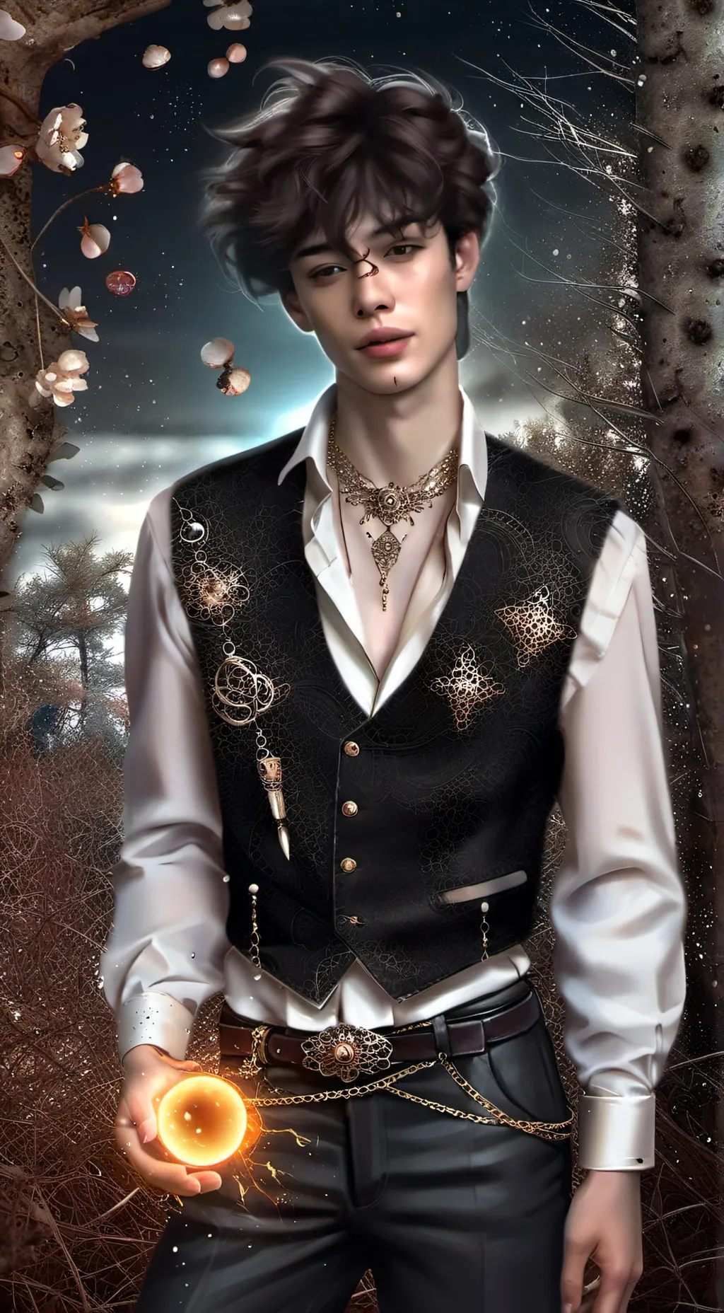 ai character: justin background