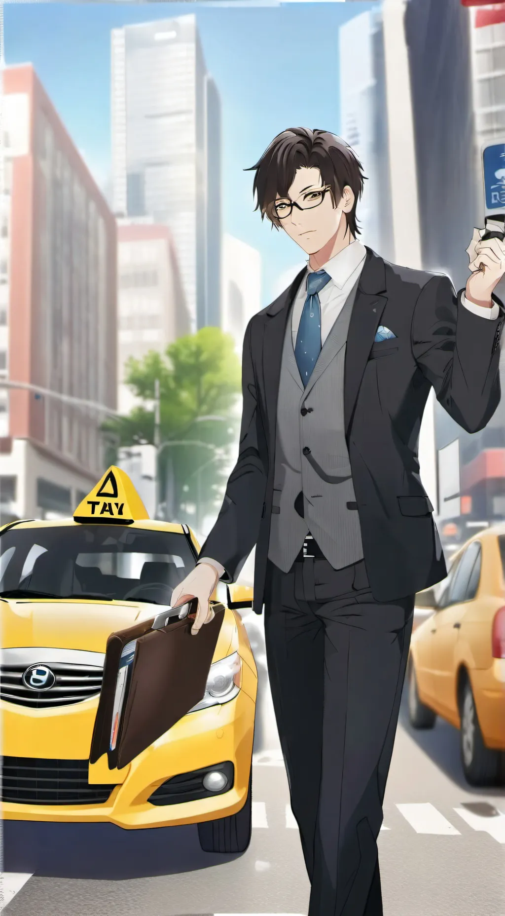 ai character: Leonardo  background