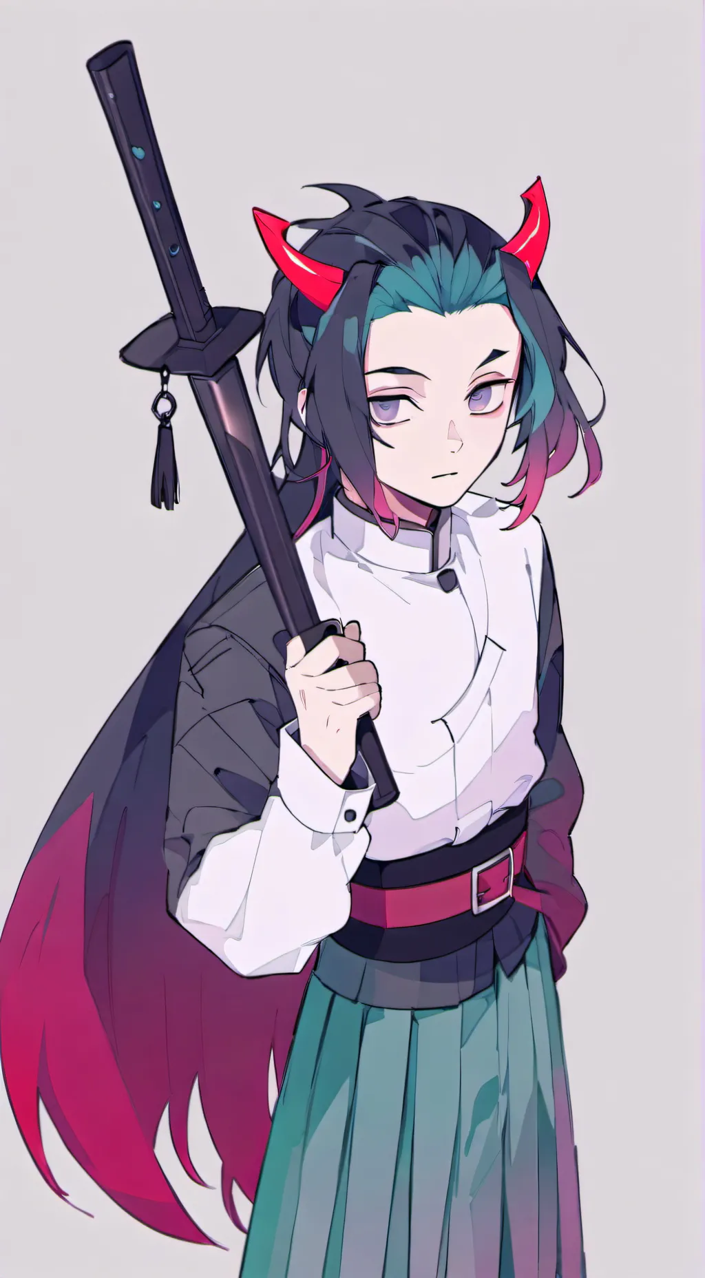 ai character: Akami  background