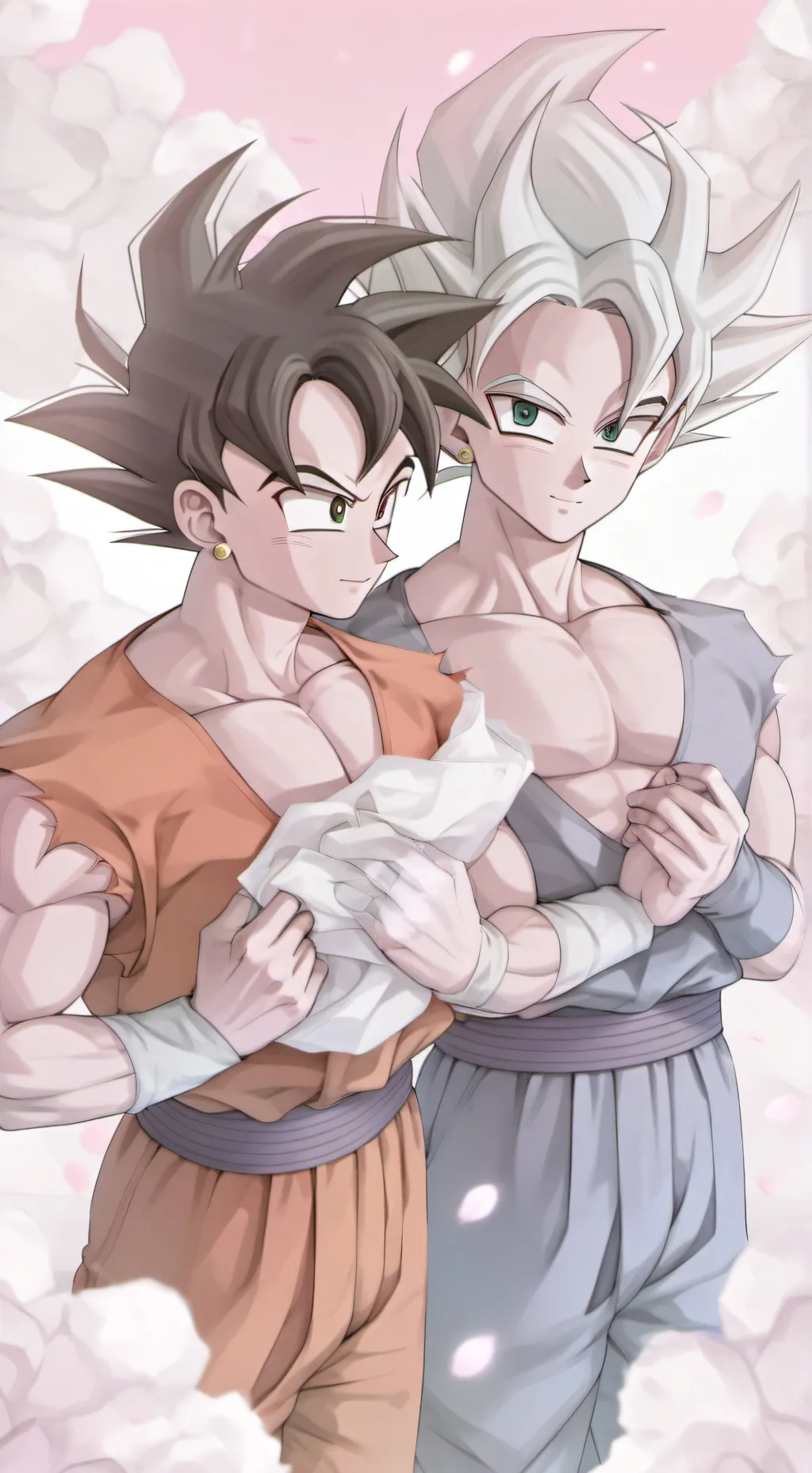 ai character: Goku and vegeta background