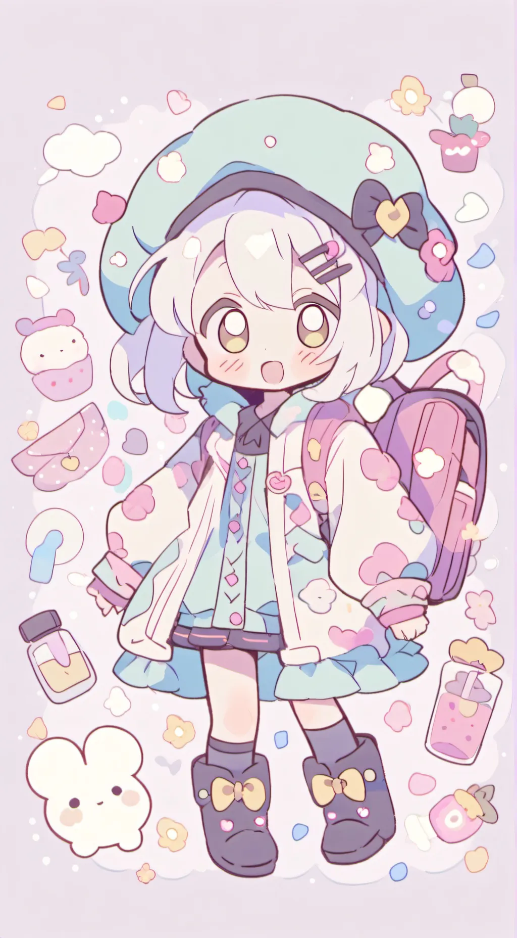 ai character: ORNAMENTCOOKIE background