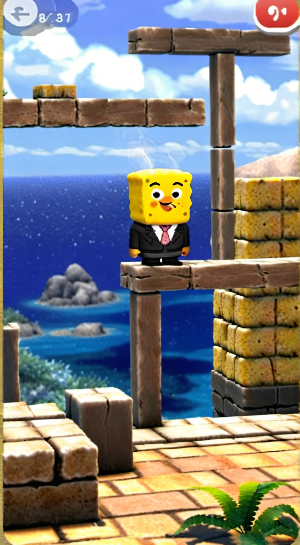 ai character: bob esñonja background