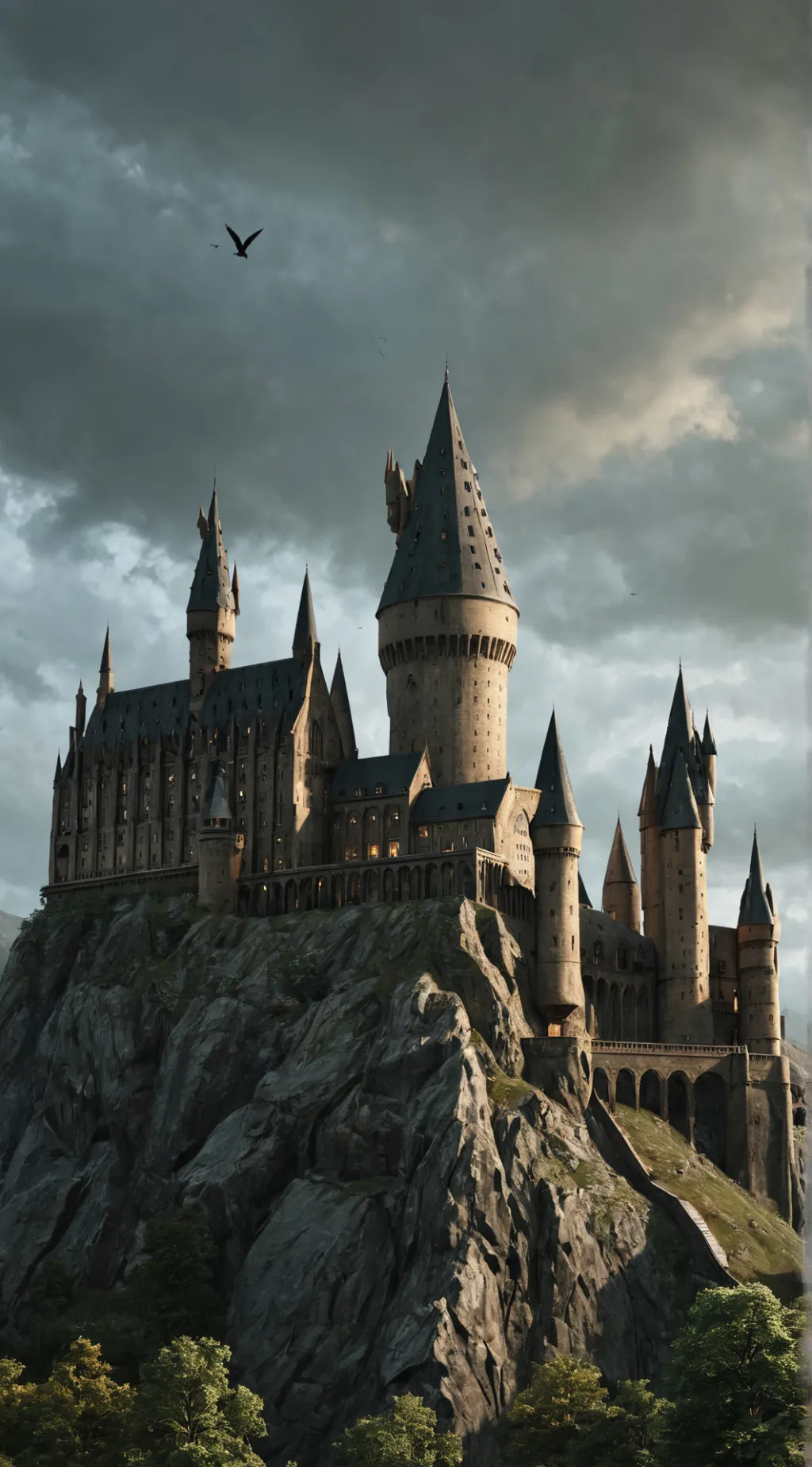 ai character: H-O-G-W-A-R-T-S background