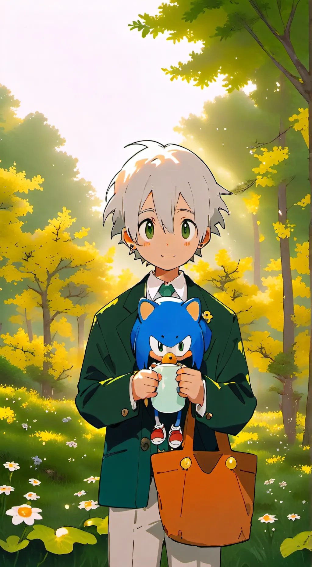 ai character: Sonic- IRL au background