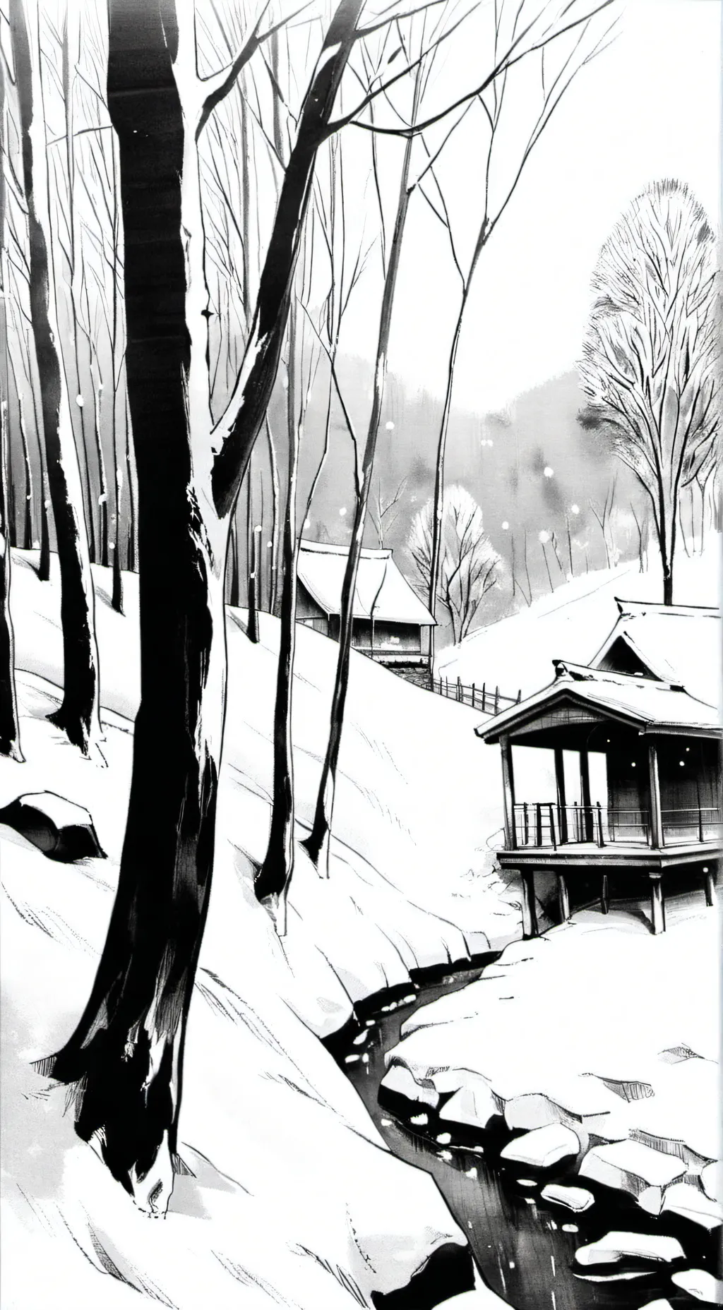 ai character: mha snow world background