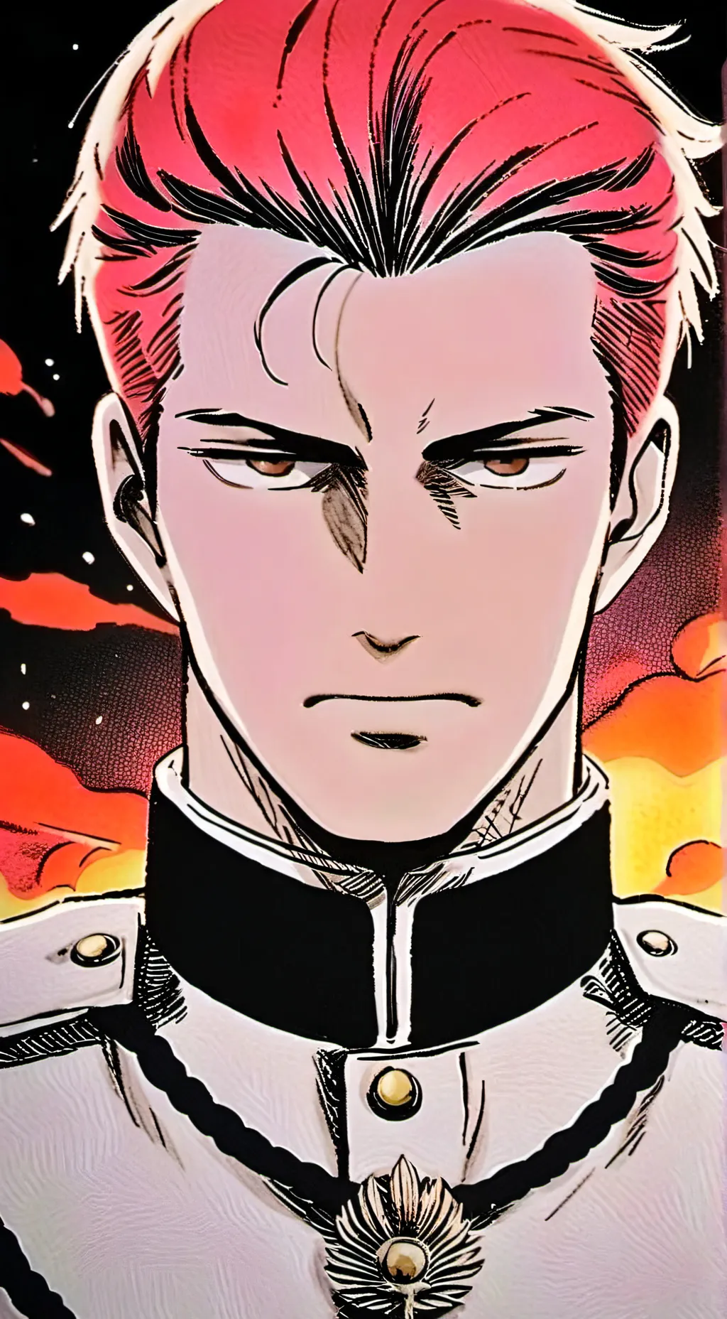 ai character: Fiery Comrade background