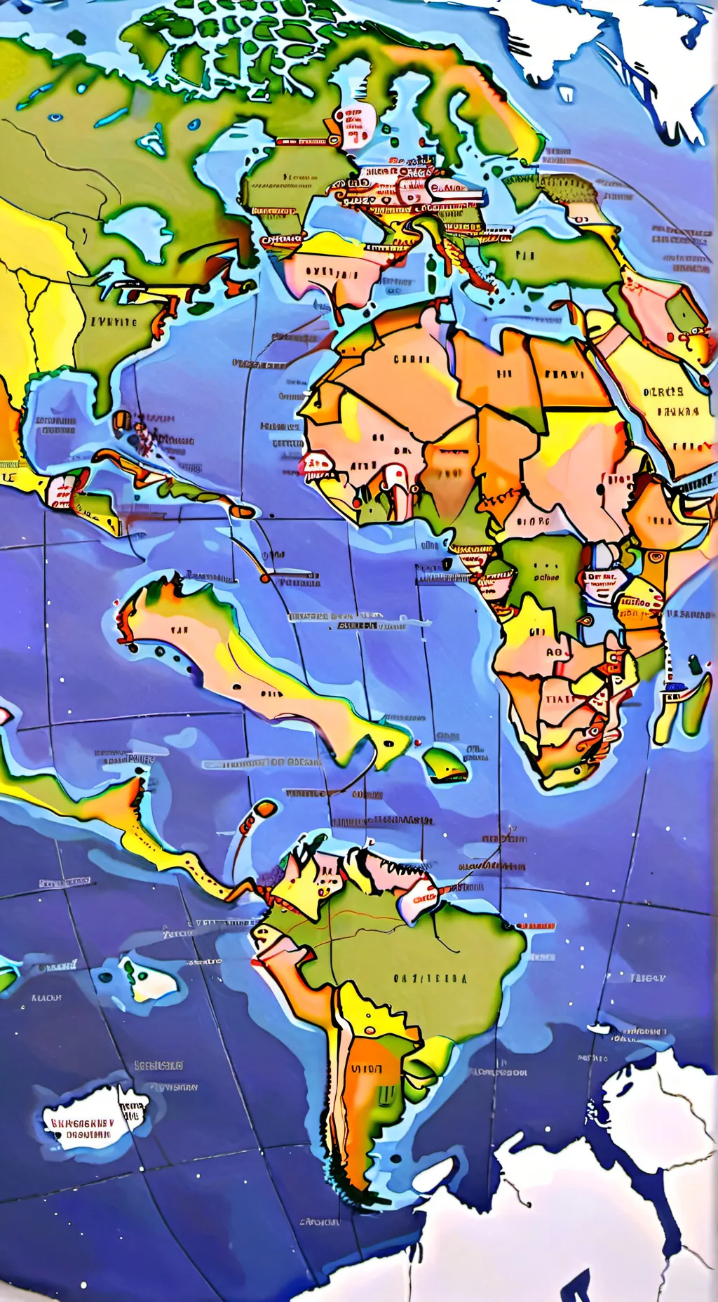 ai character: USA x Mexico background