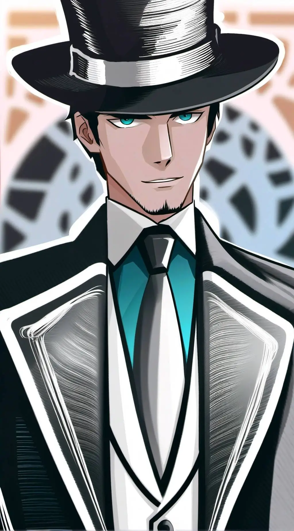 ai character: black (sprunki) background