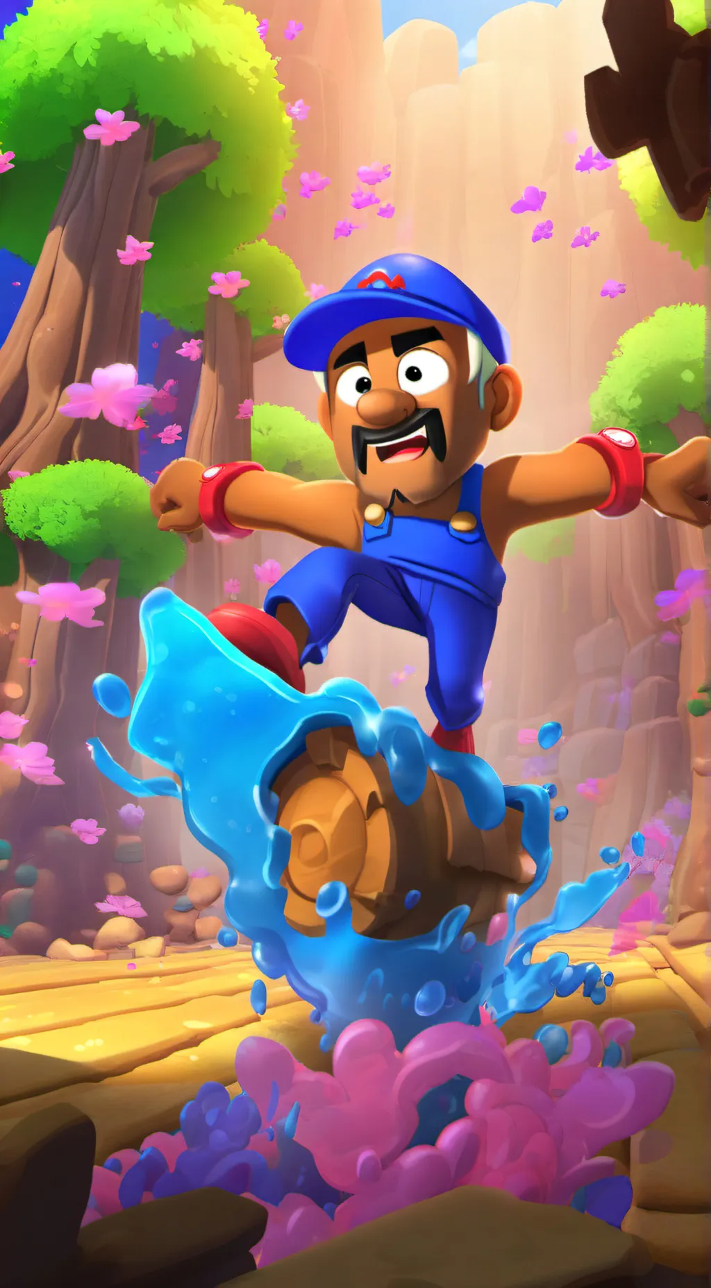 ai character: Super Neigro background