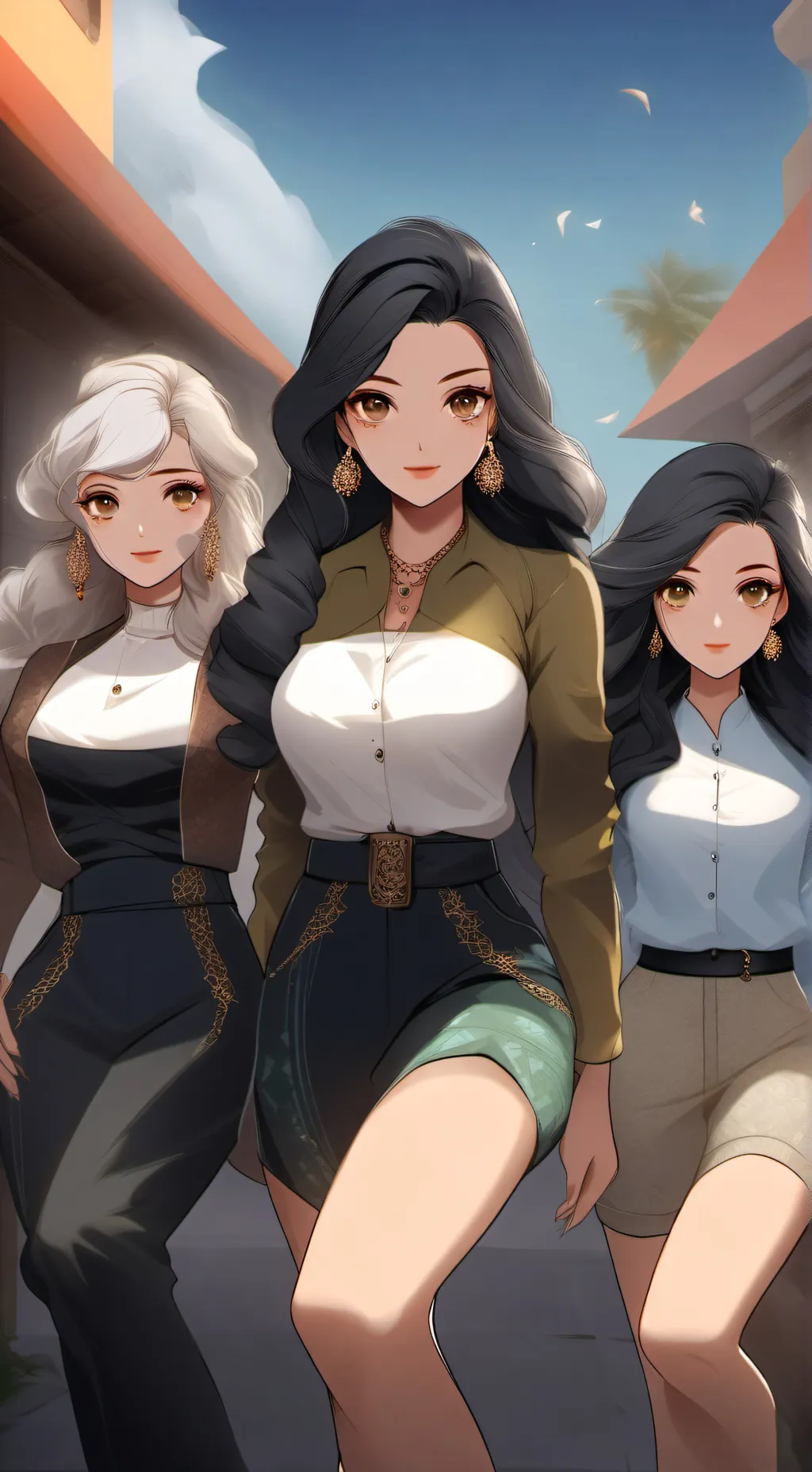 ai character: Mundo de garotas background