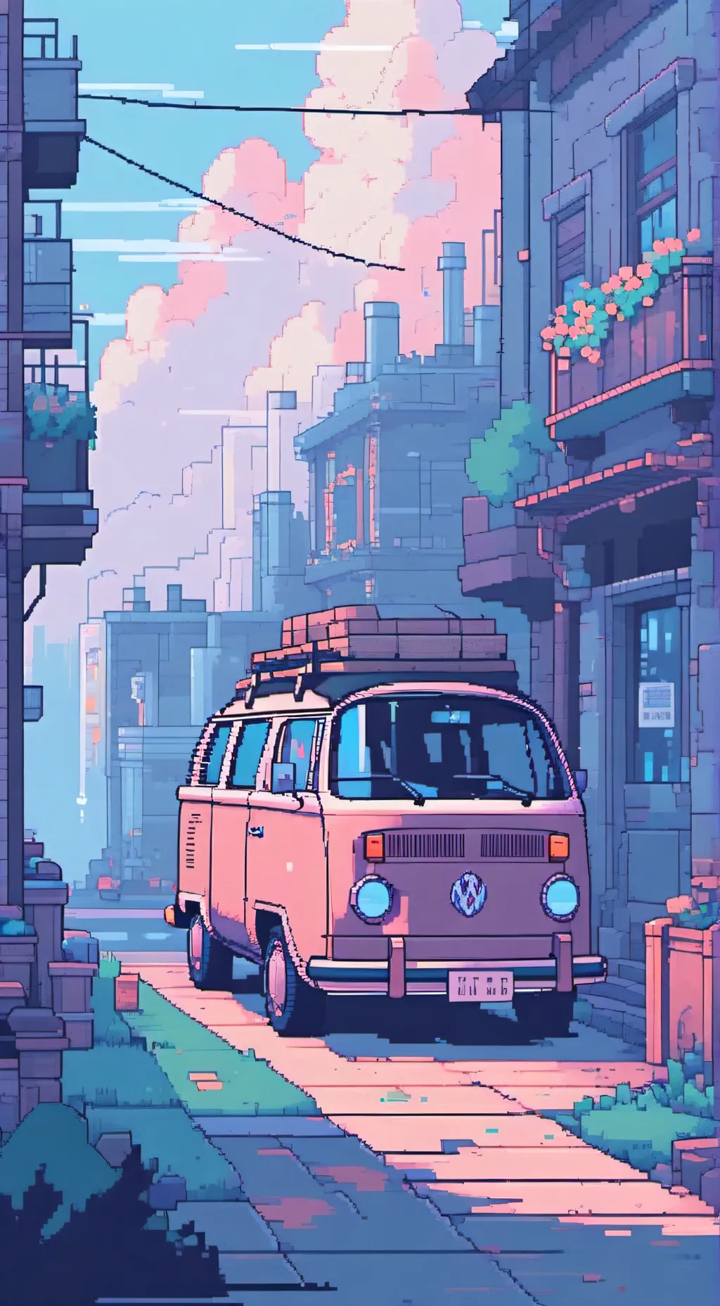 ai character: Car trip background