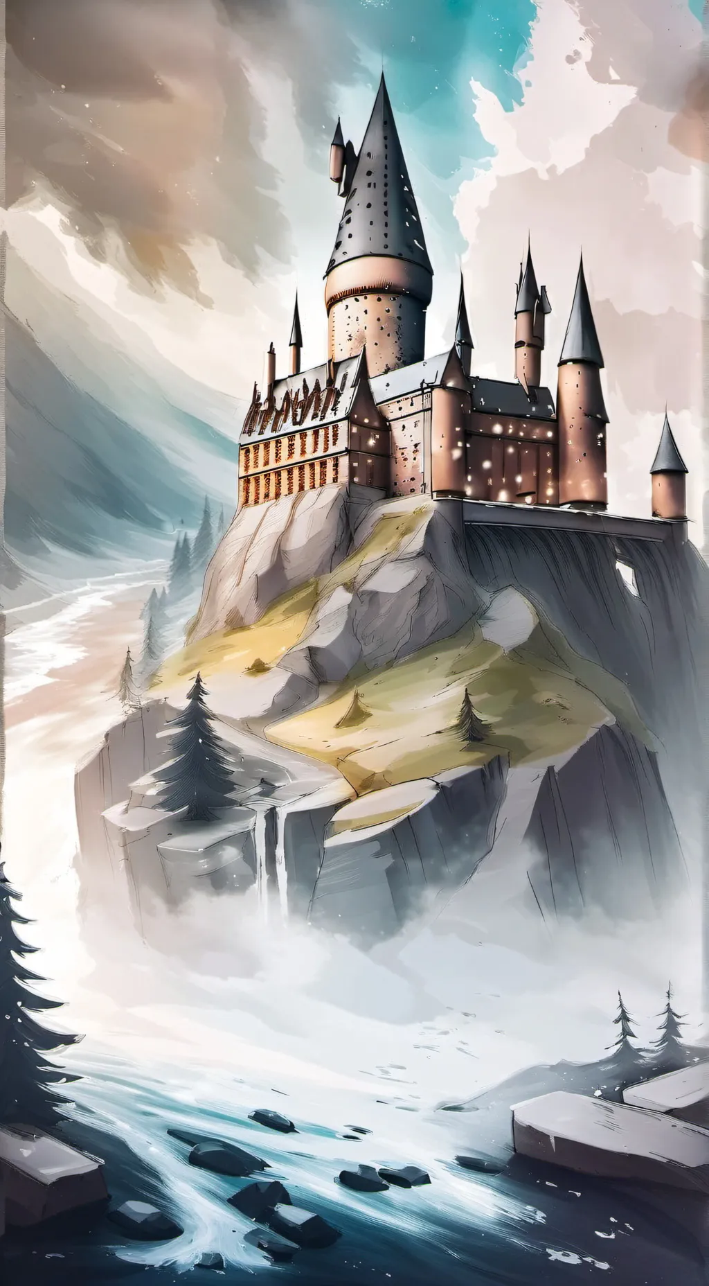 ai character: ~•♡Hogwarts♡•~ background