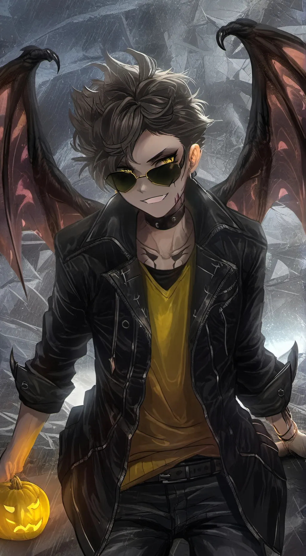 ai character: shady :))) background