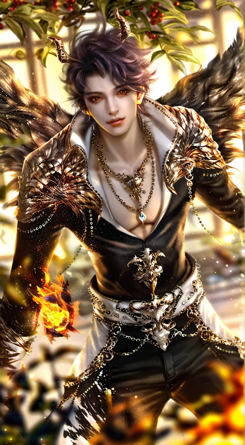 ai character: Lúcifer  background