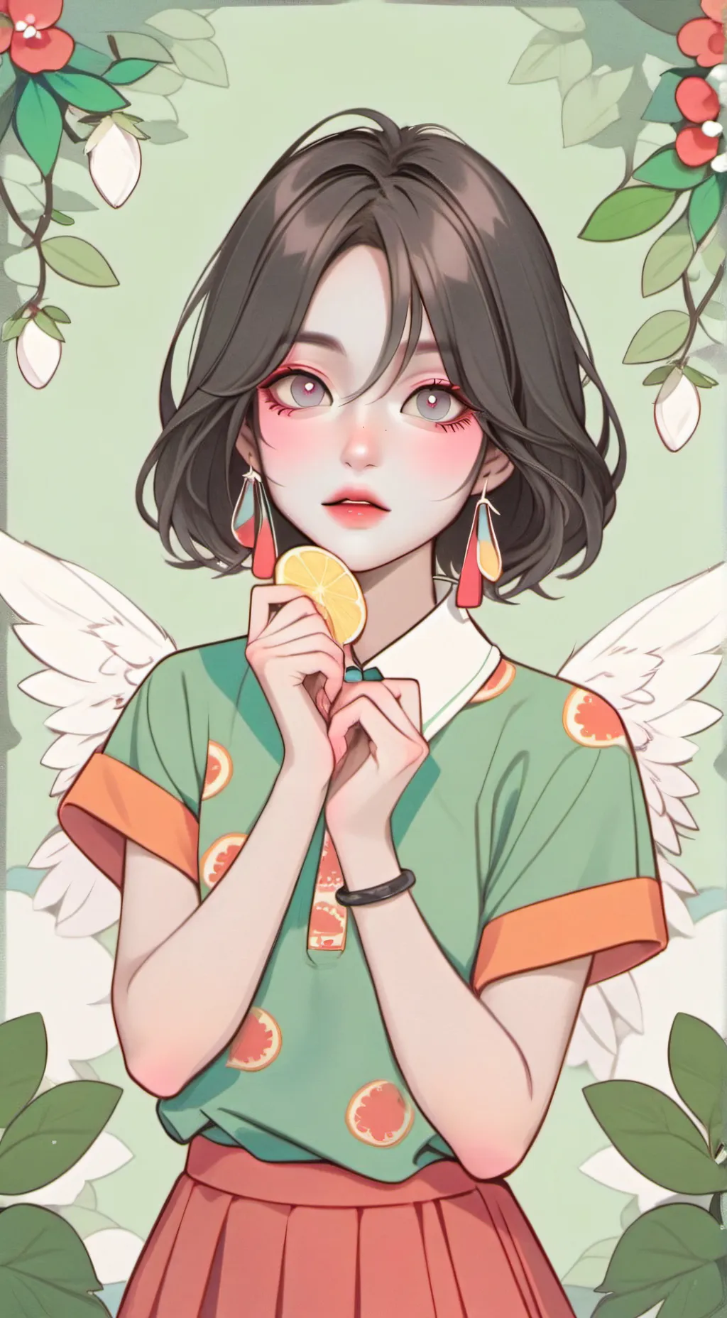 ai character: Лимонка background