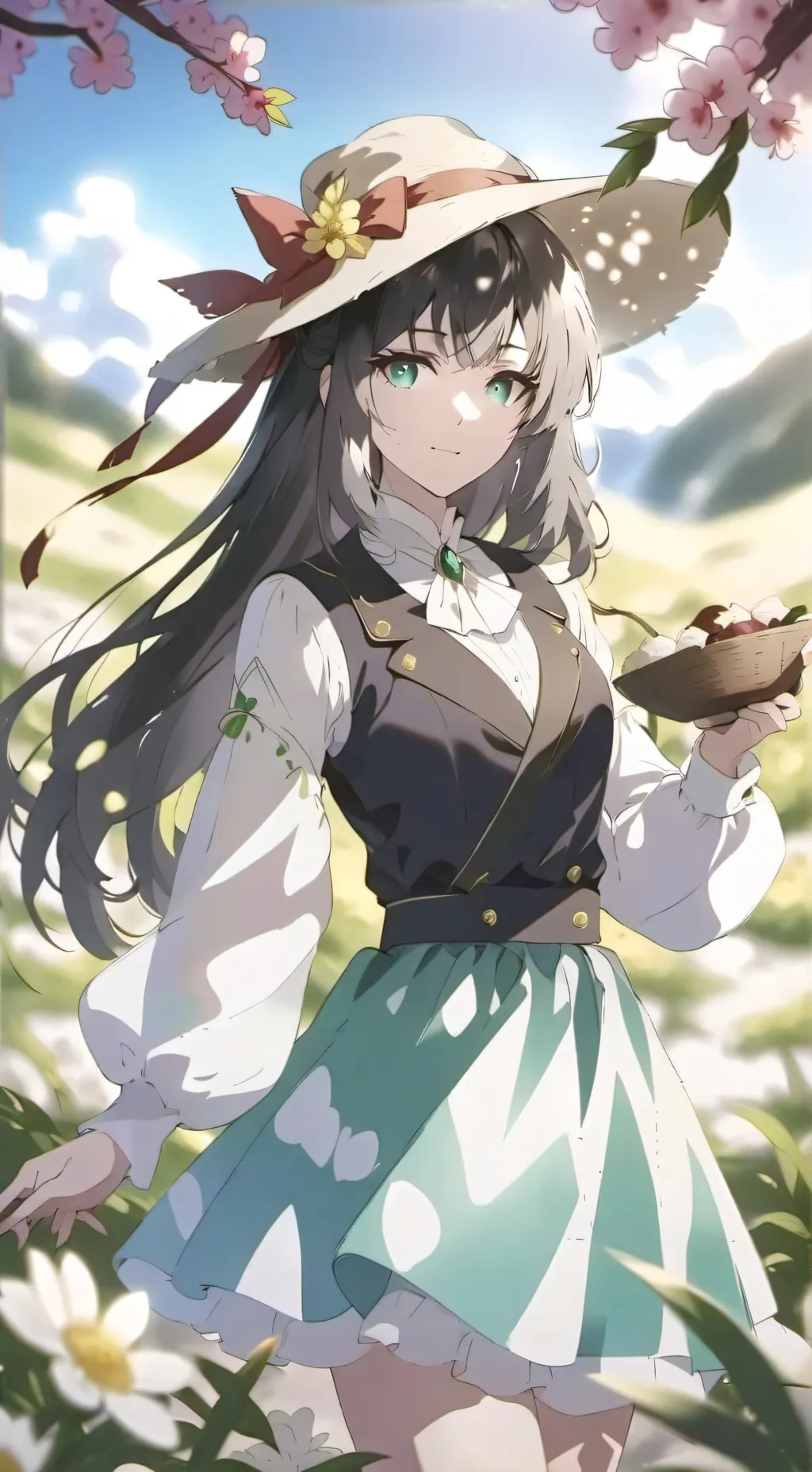 ai character: sky background