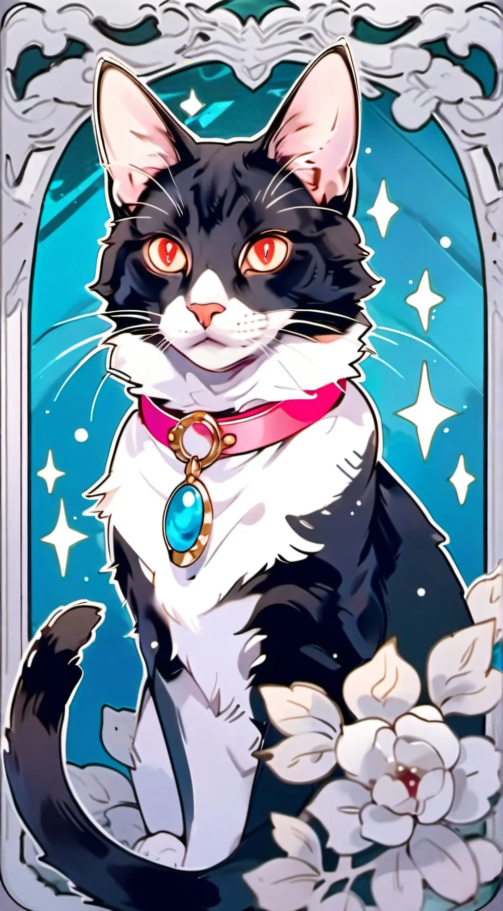 ai character: Fiona the cat background