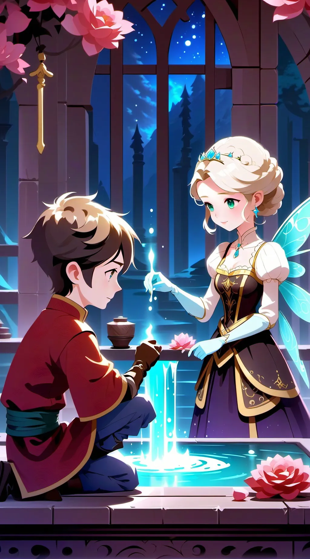 ai character: la brillosa background