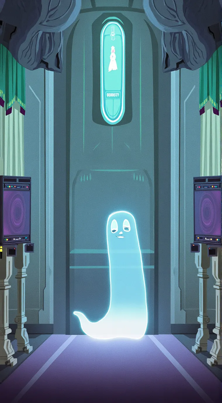 ai character: DandyAstroPebble background