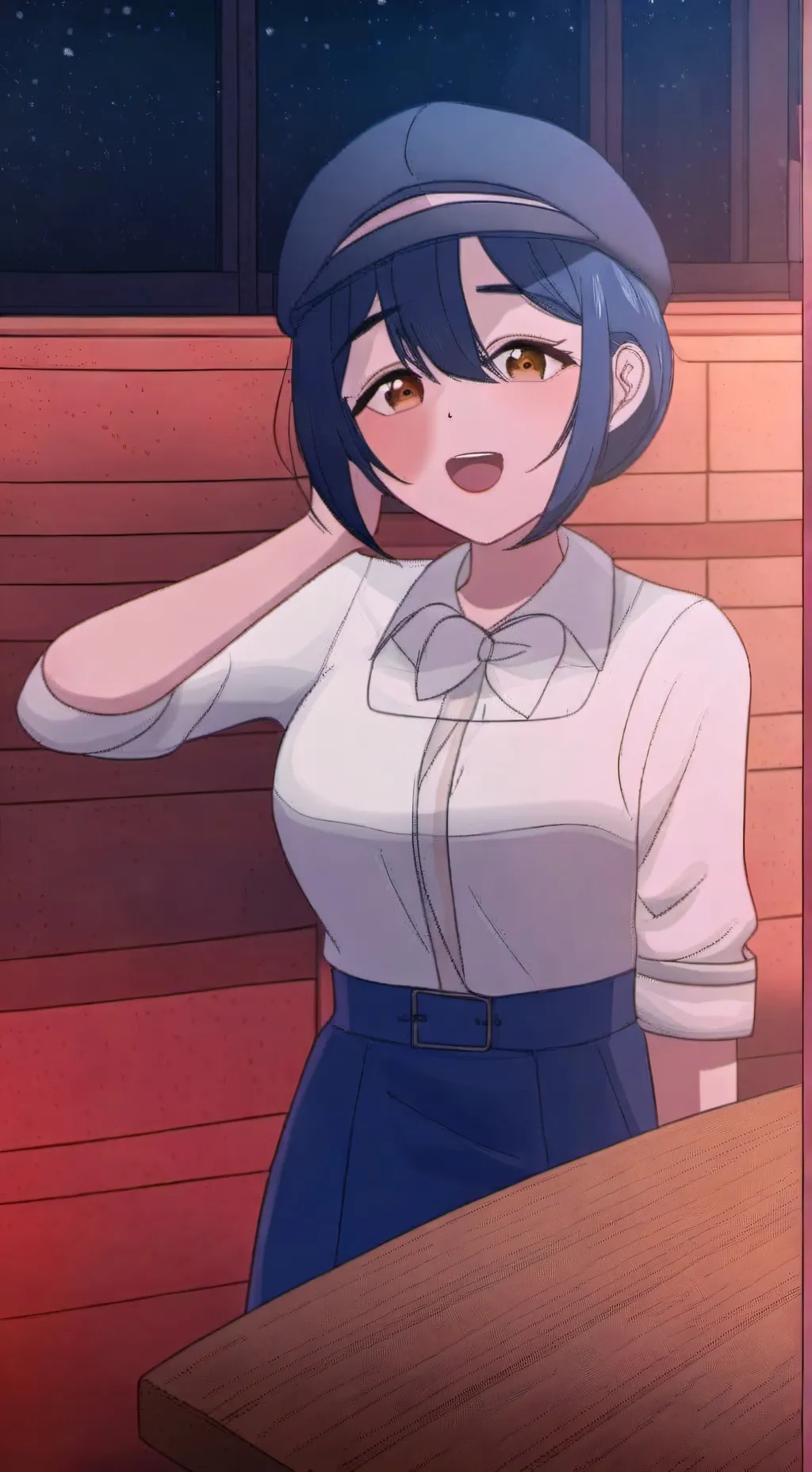 ai character: mita boininha background