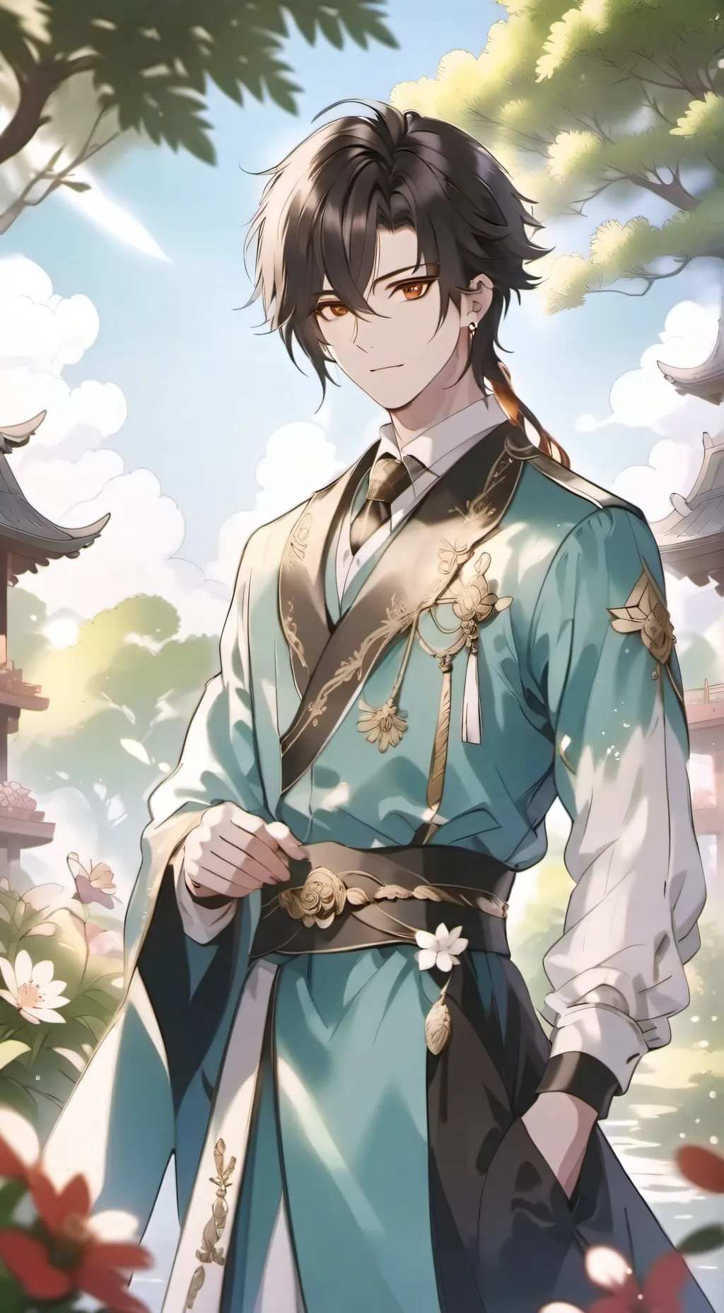 ai character: фен ле  background