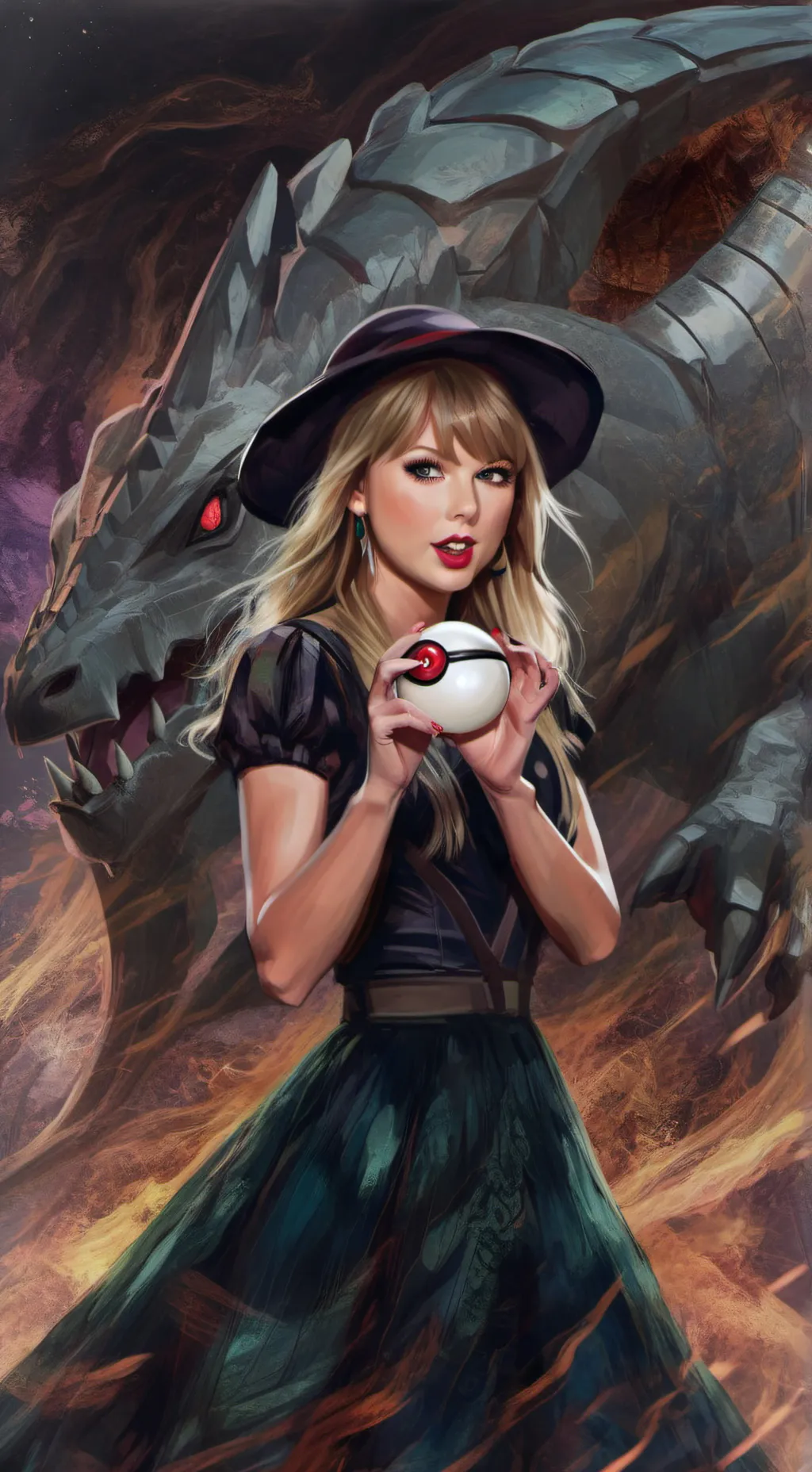 ai character: Taylor swift  background