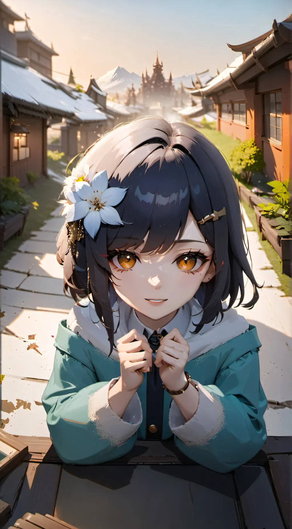 ai character: poops so much background