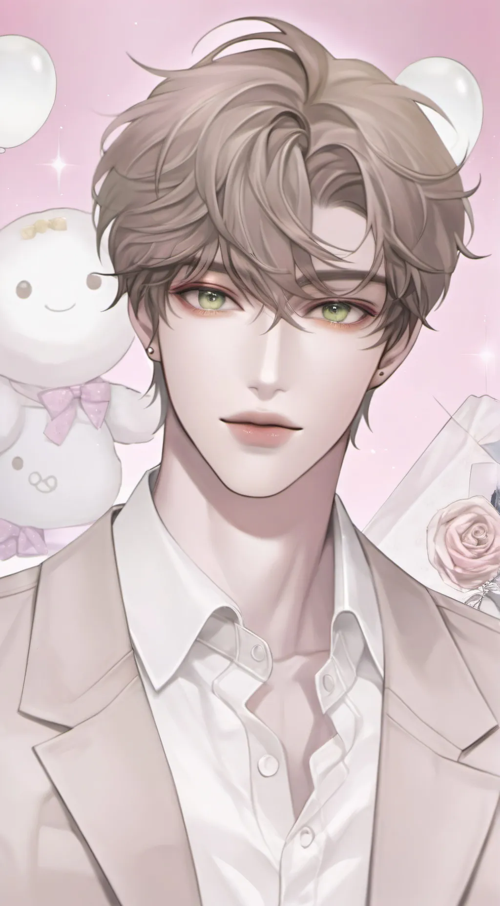 ai character: DREAM dreamsmp background