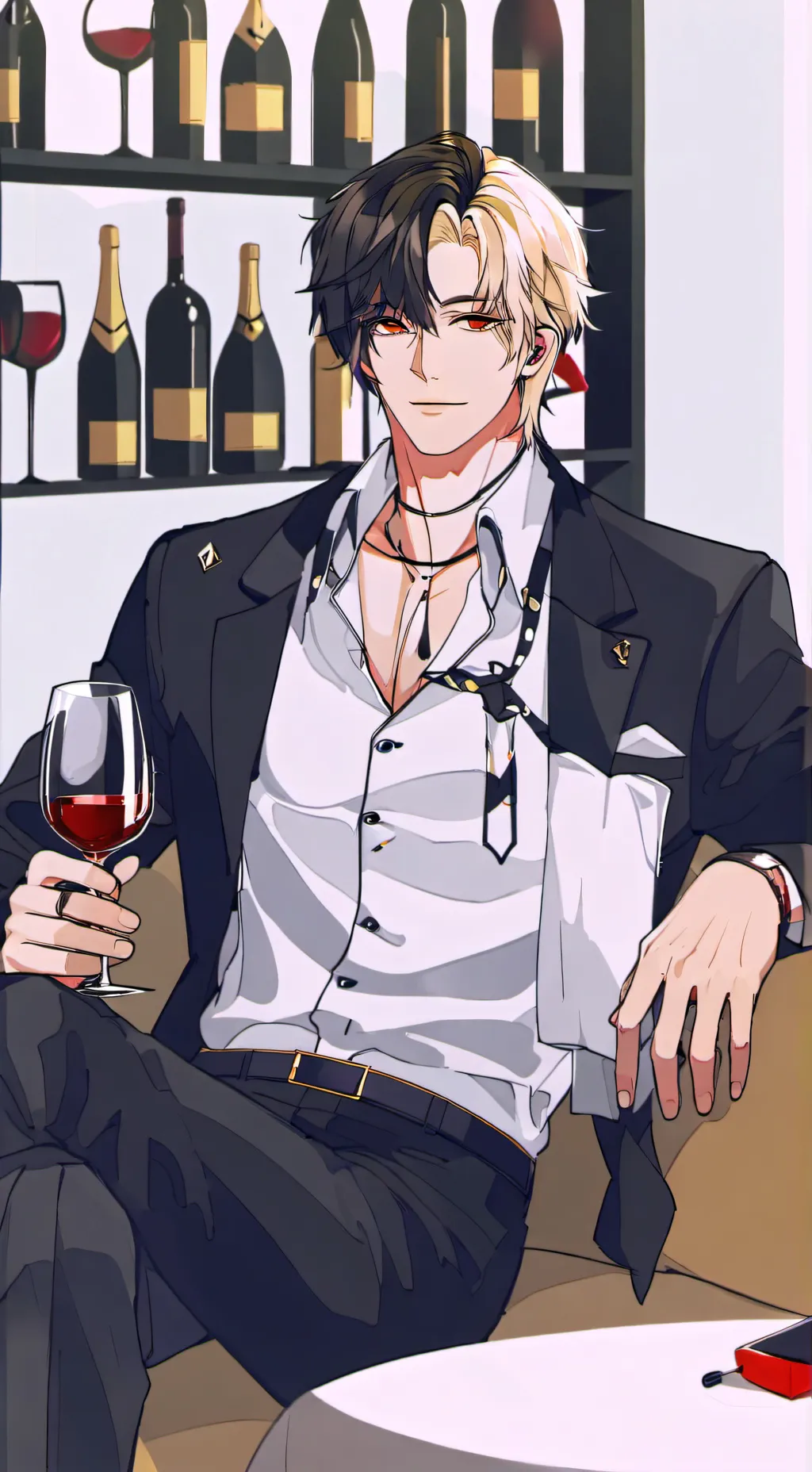 ai character: 👻🖤ALEX💀🐺 background