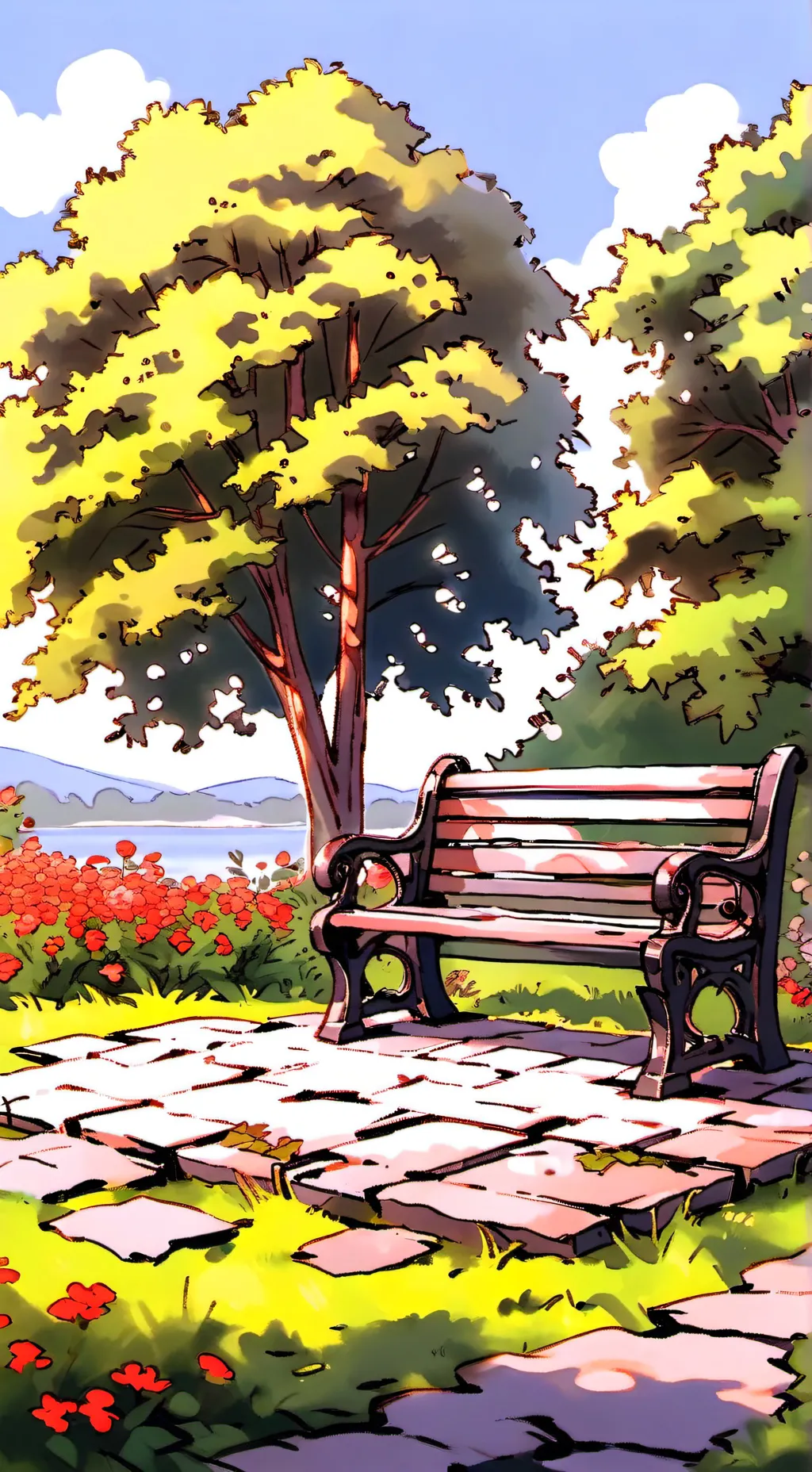 ai character: Kny park background