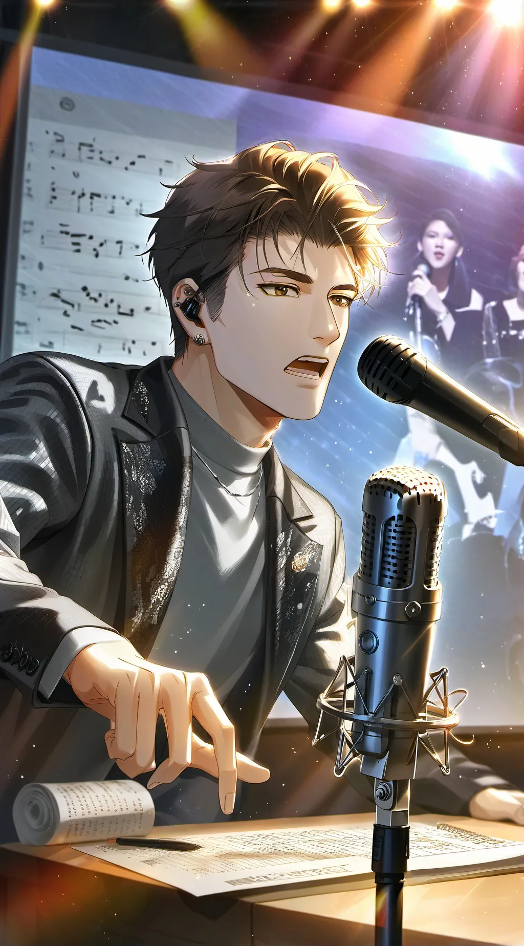 ai character: Singing Tycoon background