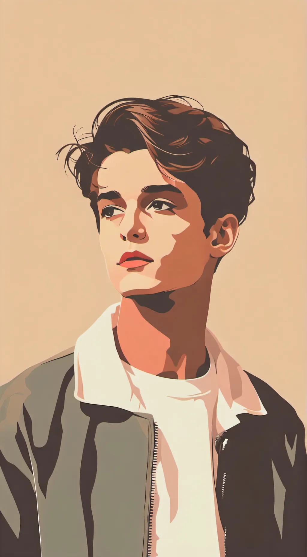 ai character: Montagne background