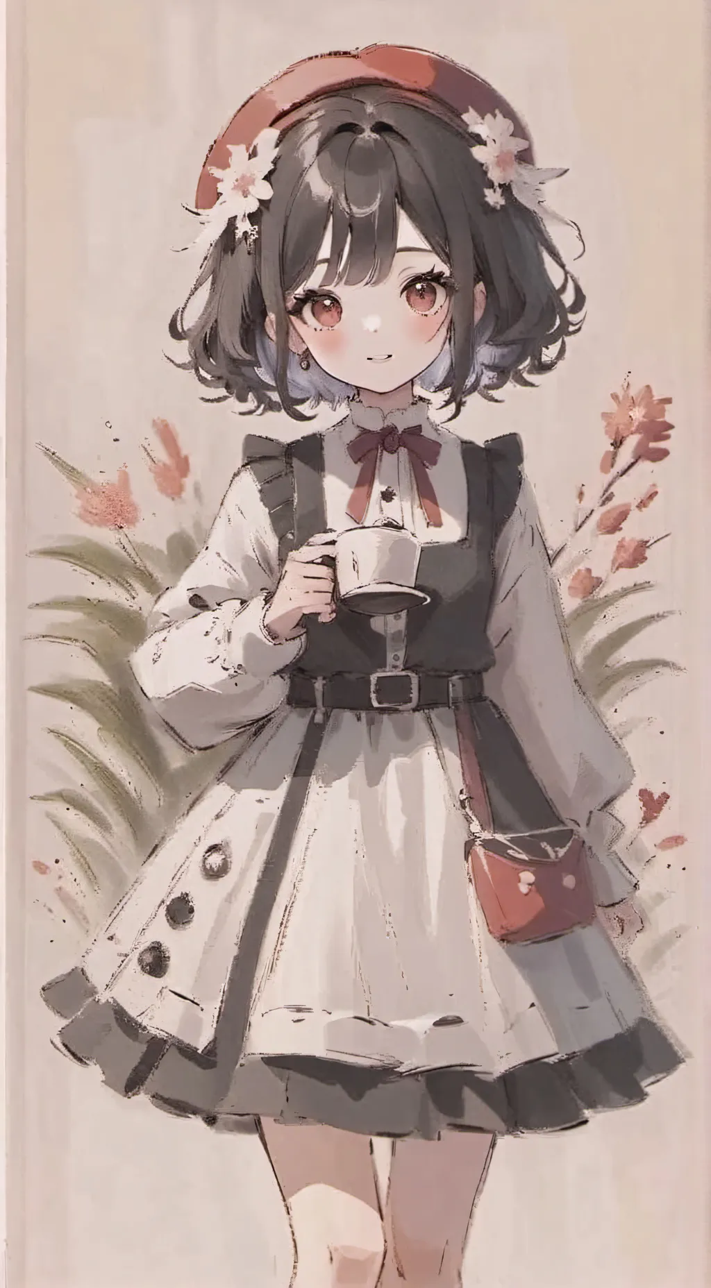 ai character: nekos de MHA background